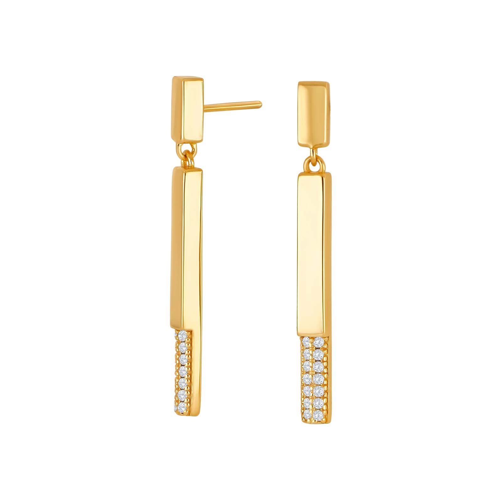 Forgyldt sølv ørestikker ODINENOR, fra Joanli Nor