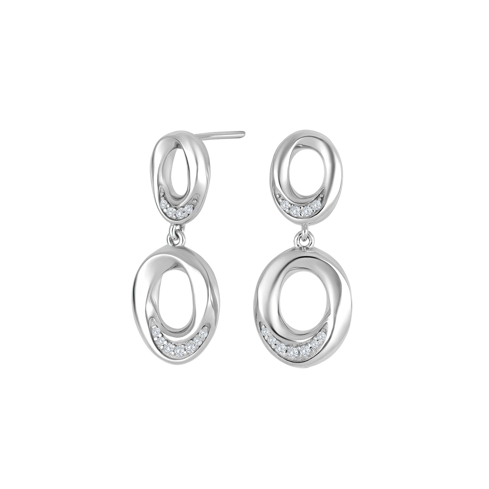 Rhd. sølv ørehængere OLGANOR, fra Joanli Nor