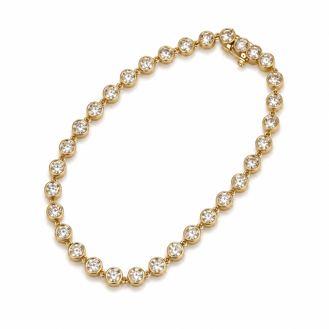 Solaris lab. diamond - 14Kt Tennis Armbånd 3,20ct - 17cm