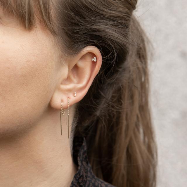 SIERSBØL 14kt. guldørekæde m/stav 1stk., i gold, til female; unisex, fra Siersbøl