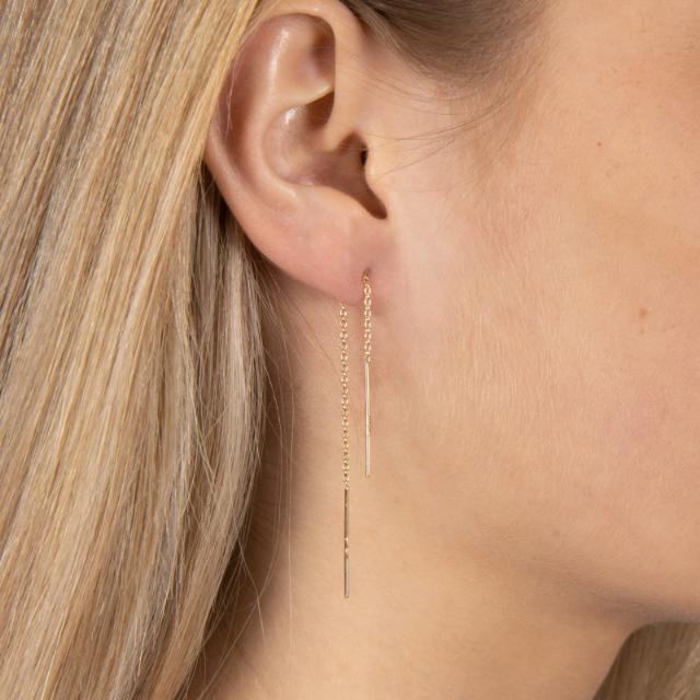 SIERSBØL 14kt. guldørekæde m/stav 1stk., i gold, til female; unisex, fra Siersbøl