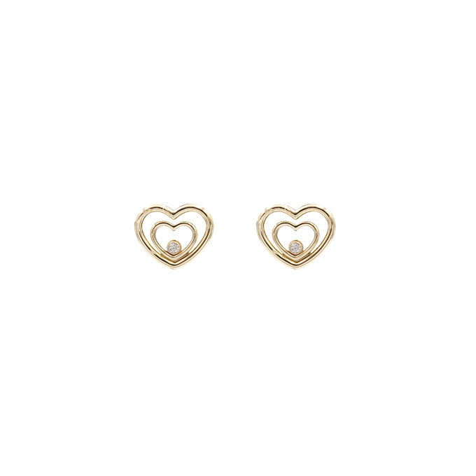 L&G Øreringe 8 kt guld zirkonia 402341 foto 1