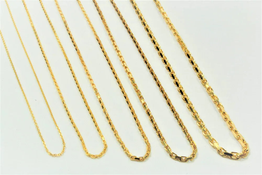 BNH 14Kt Guld anker facet armbånd 17cm