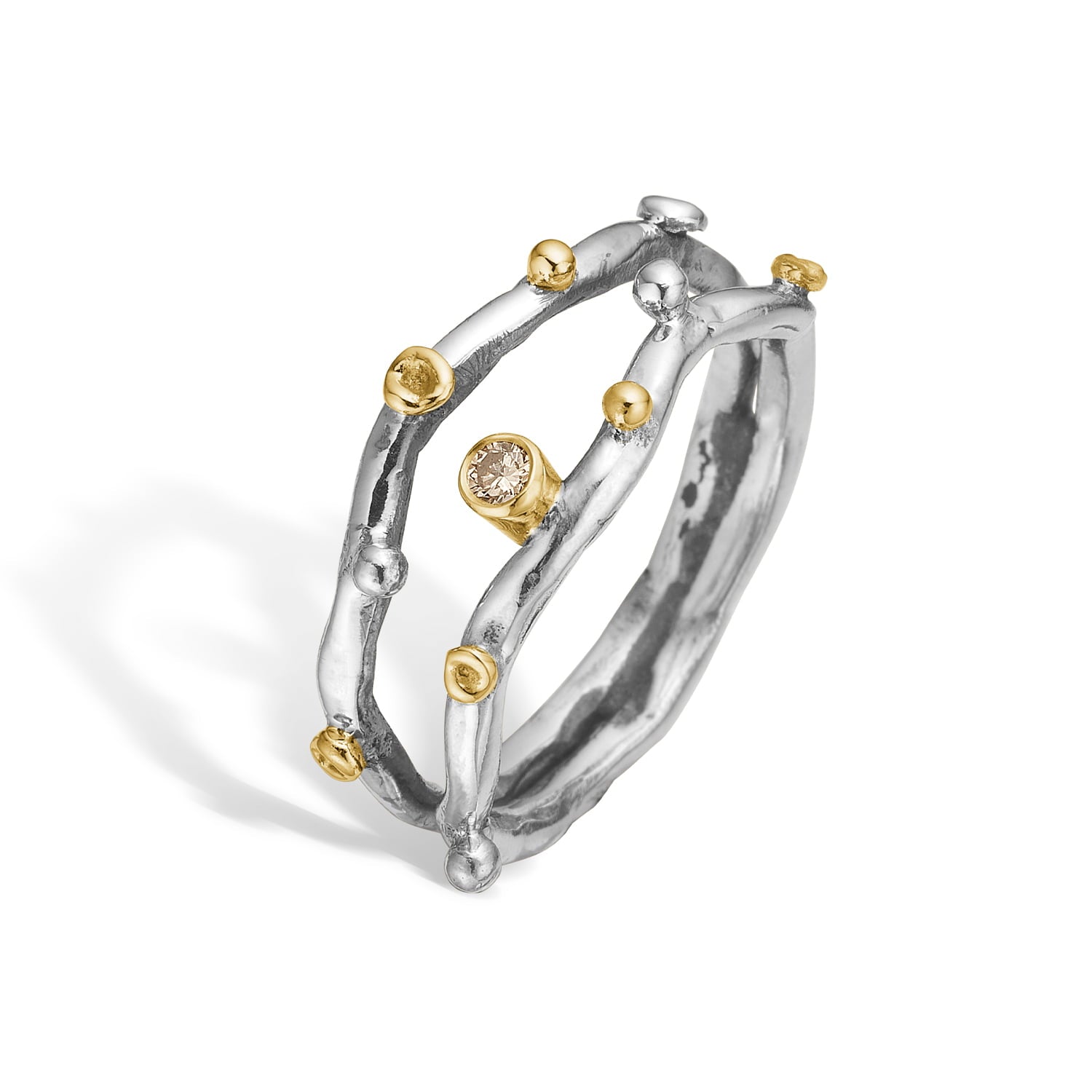 Ring Grace Duo Polished, fra ByBirdie