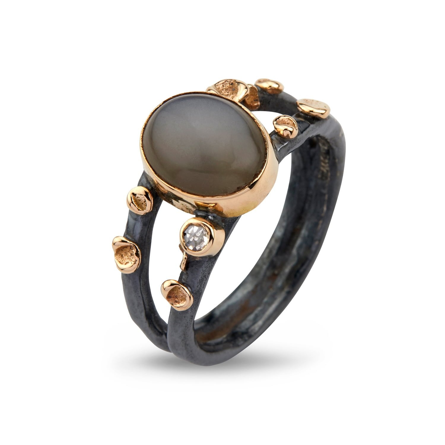 Ring Cara Grey Moon – Smykke i sølv fra ByBirdie – Varenr. 50110274C