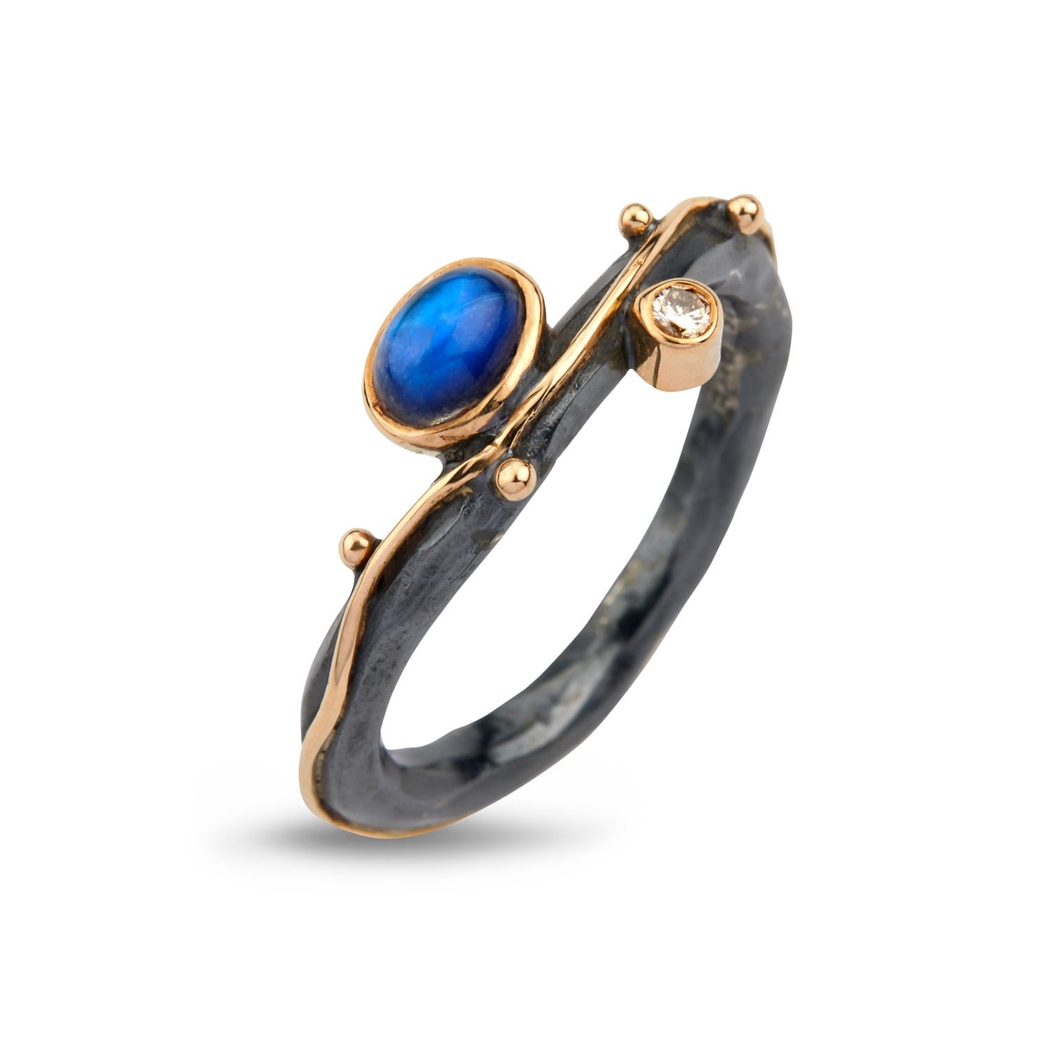 Ring Louise Rainbow Moon, fra ByBirdie