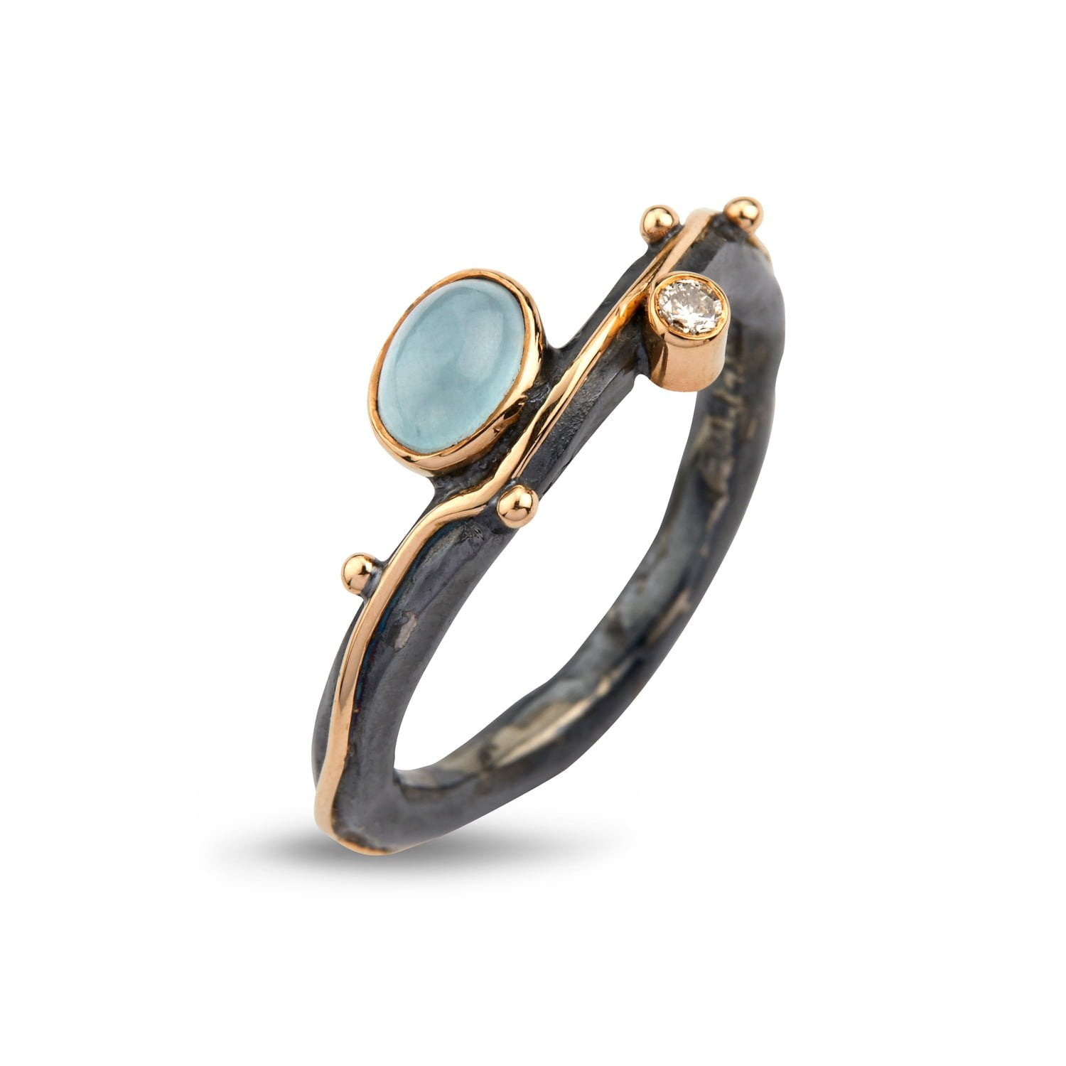Ring Louise Aquamarine, fra ByBirdie
