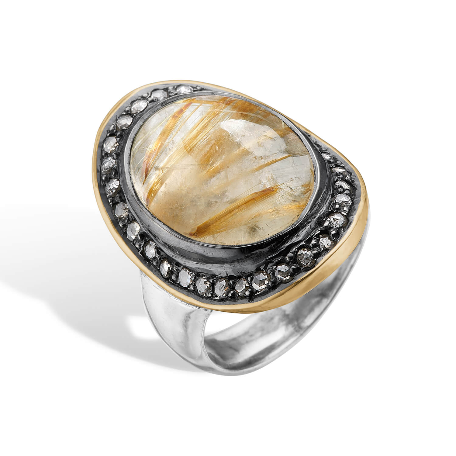 Ring Corso BoHo Rutile Quartz, fra ByBirdie