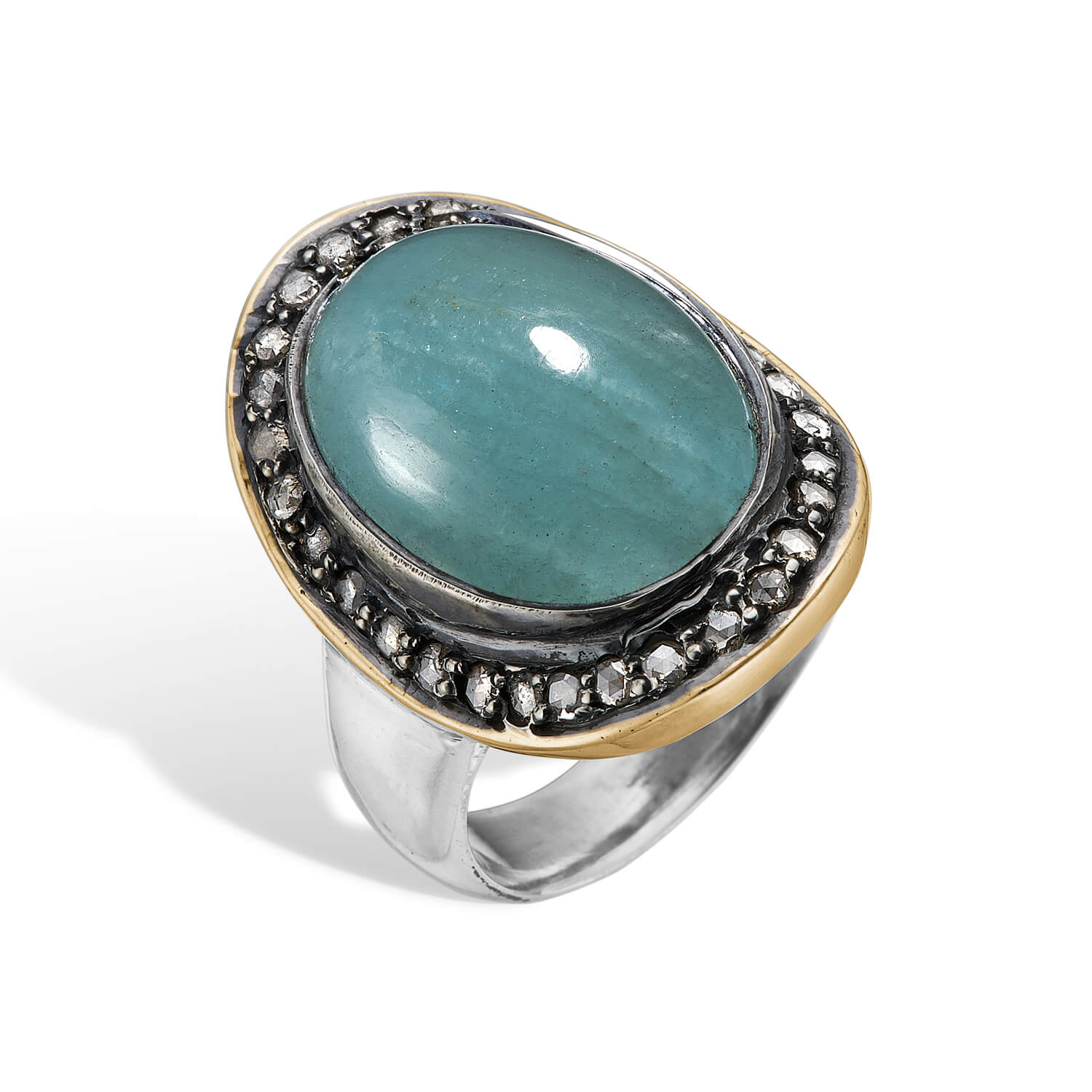 Ring Corso BoHo Aqua, fra ByBirdie