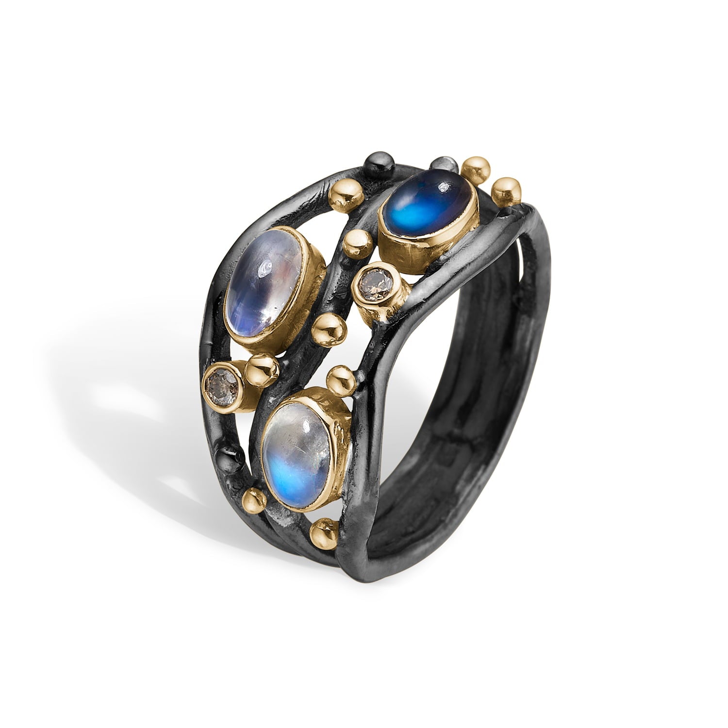 Ring Nautilos Blue, fra ByBirdie