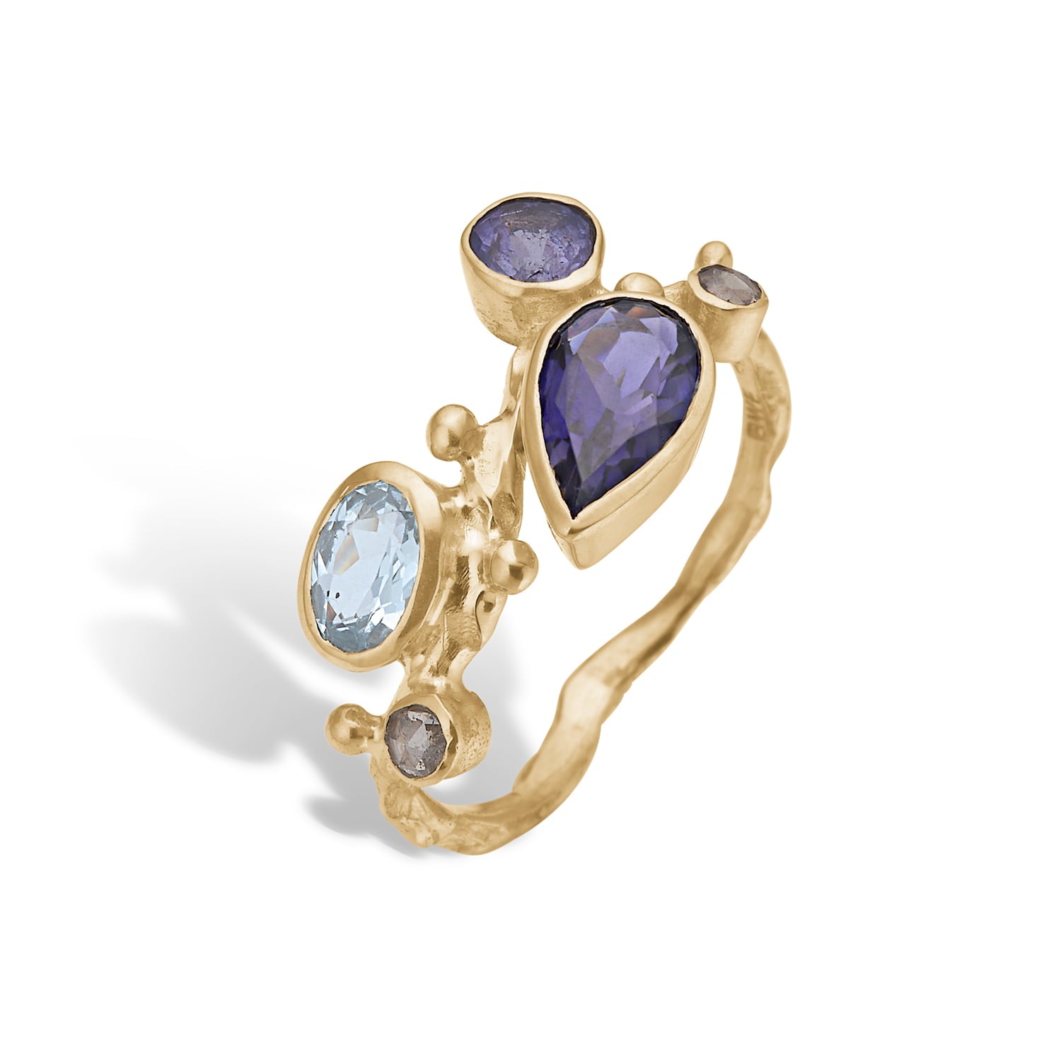 Zenith Sky Iolit/Aqua/Tanz Ring, fra ByBirdie