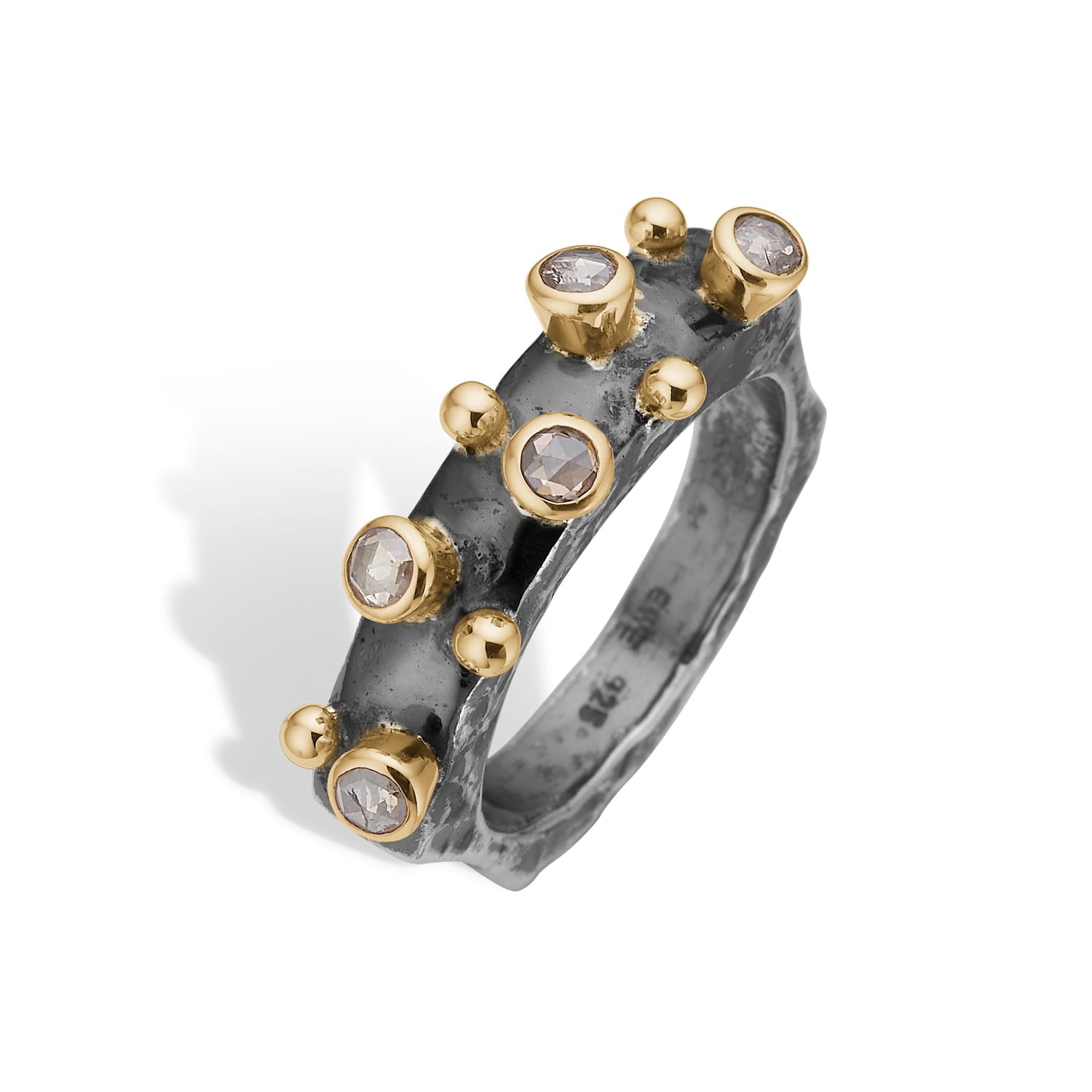 Manhattan 5-Rose Silver Ring, fra ByBirdie