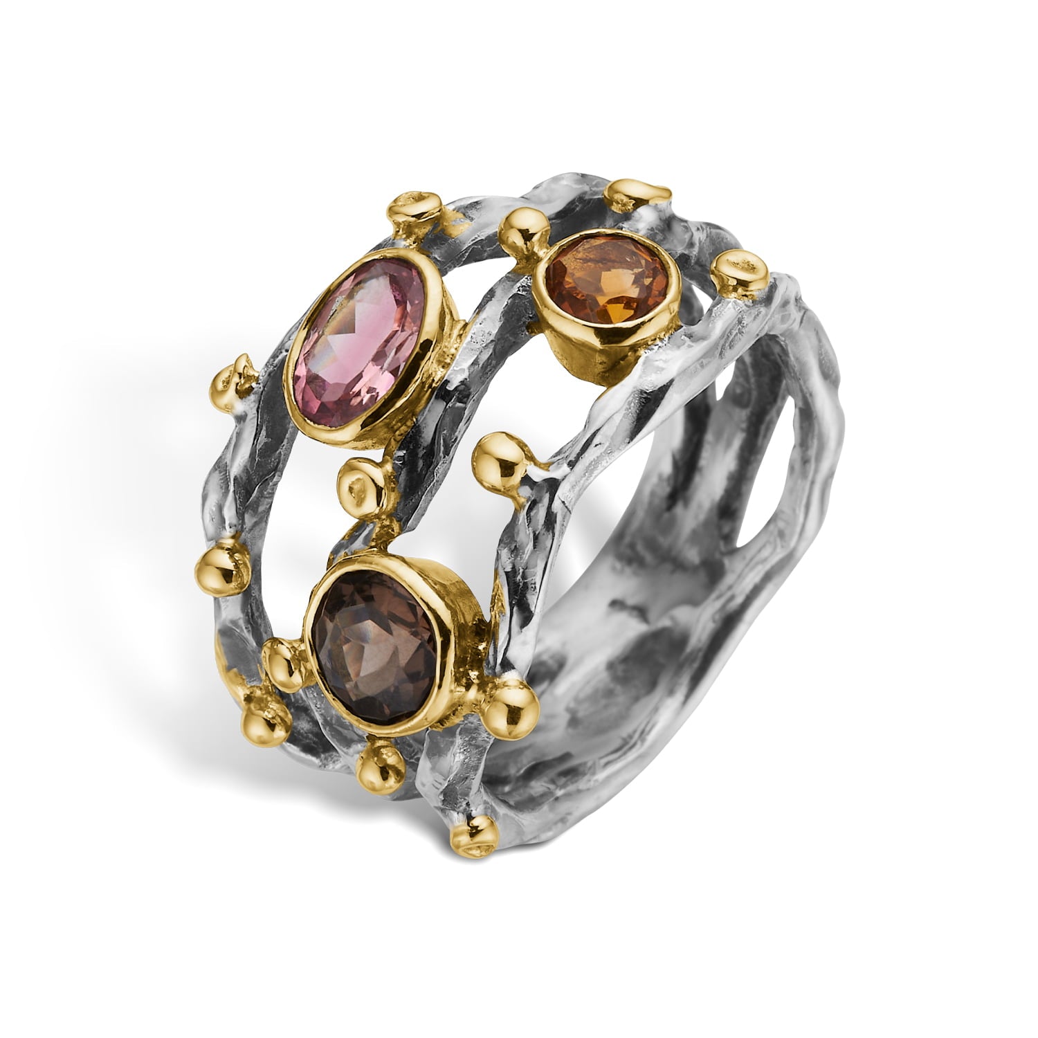 Grace Triple Garden Mix Ring, fra ByBirdie