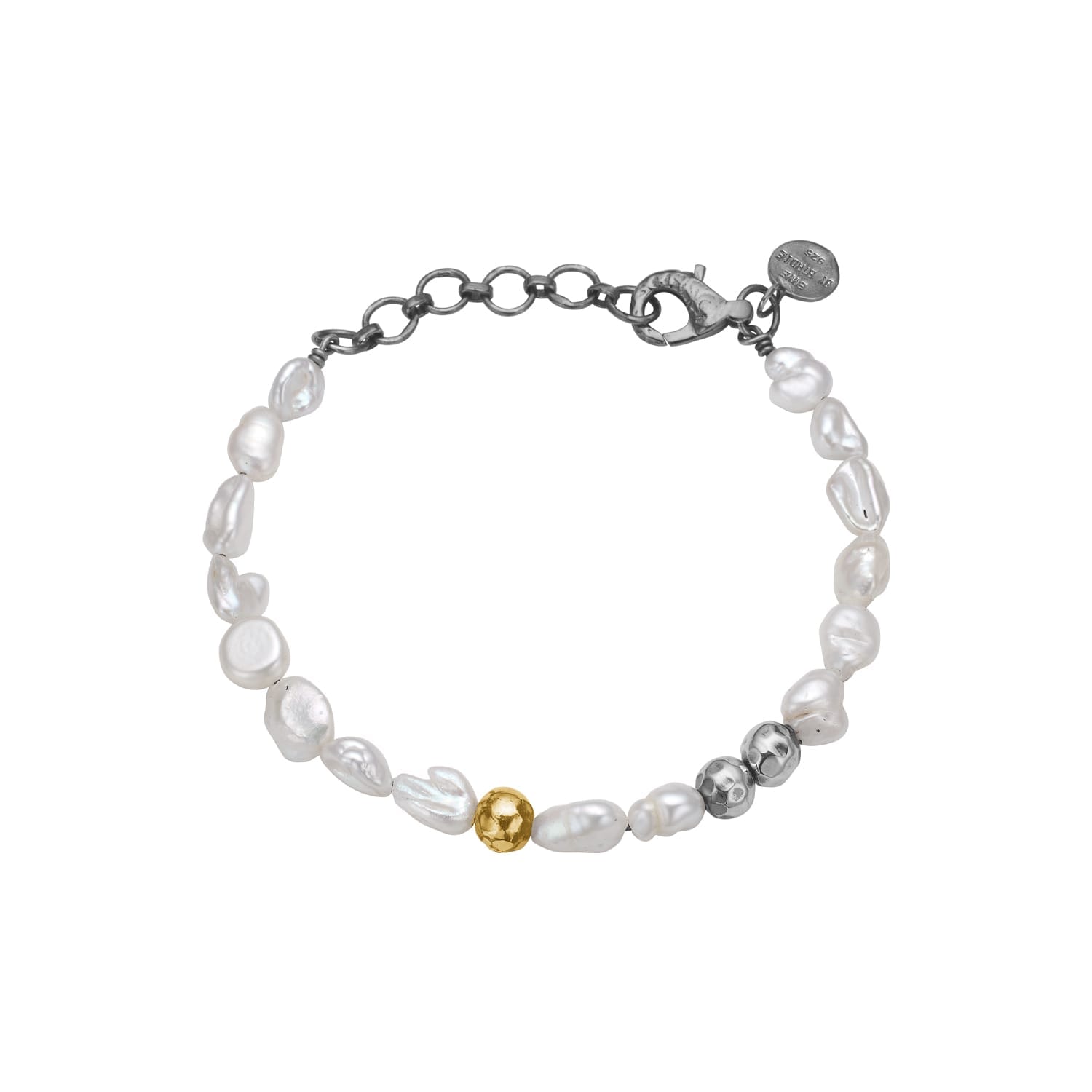 Soul White Keshi Pearl Armbånd, fra ByBirdie