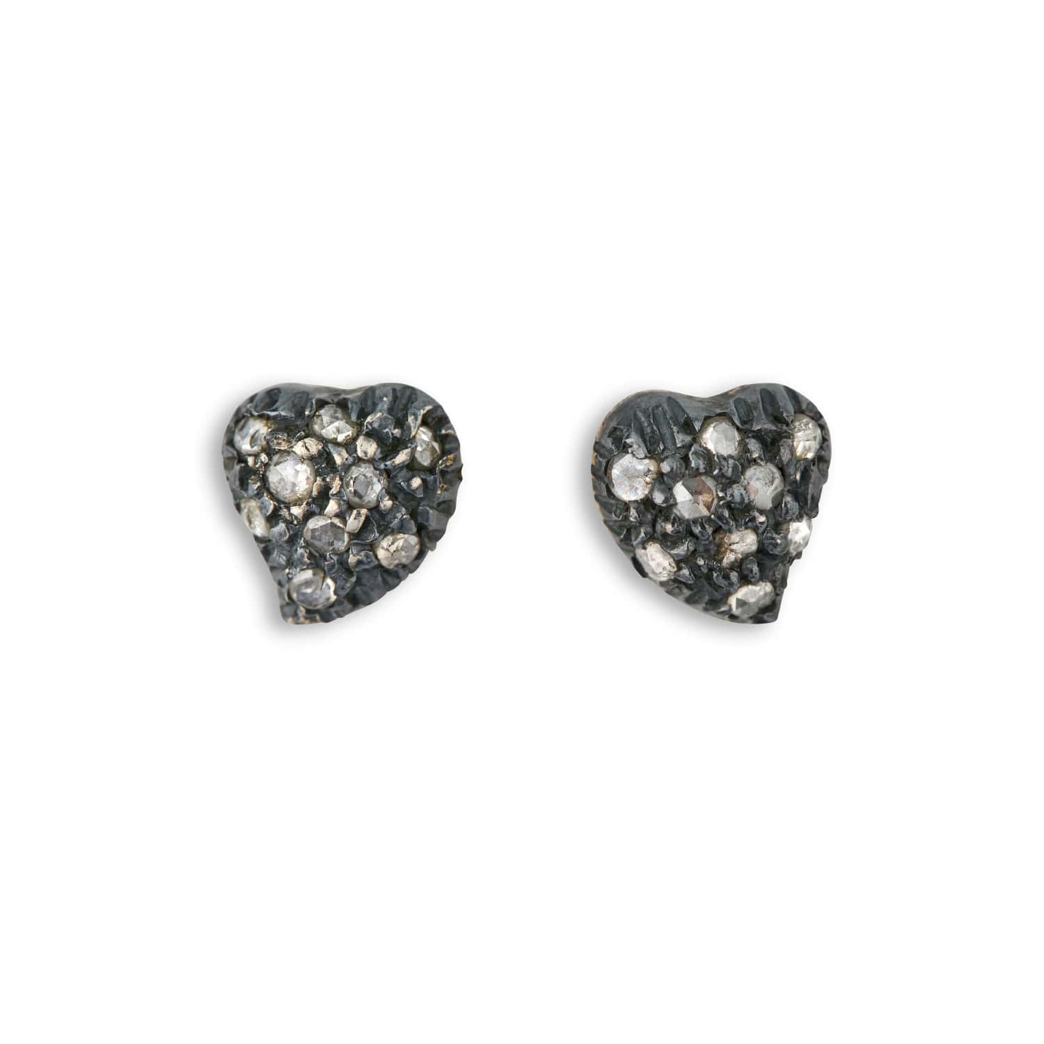 Victoria Rose Heart Pave Ørestikkere, fra ByBirdie