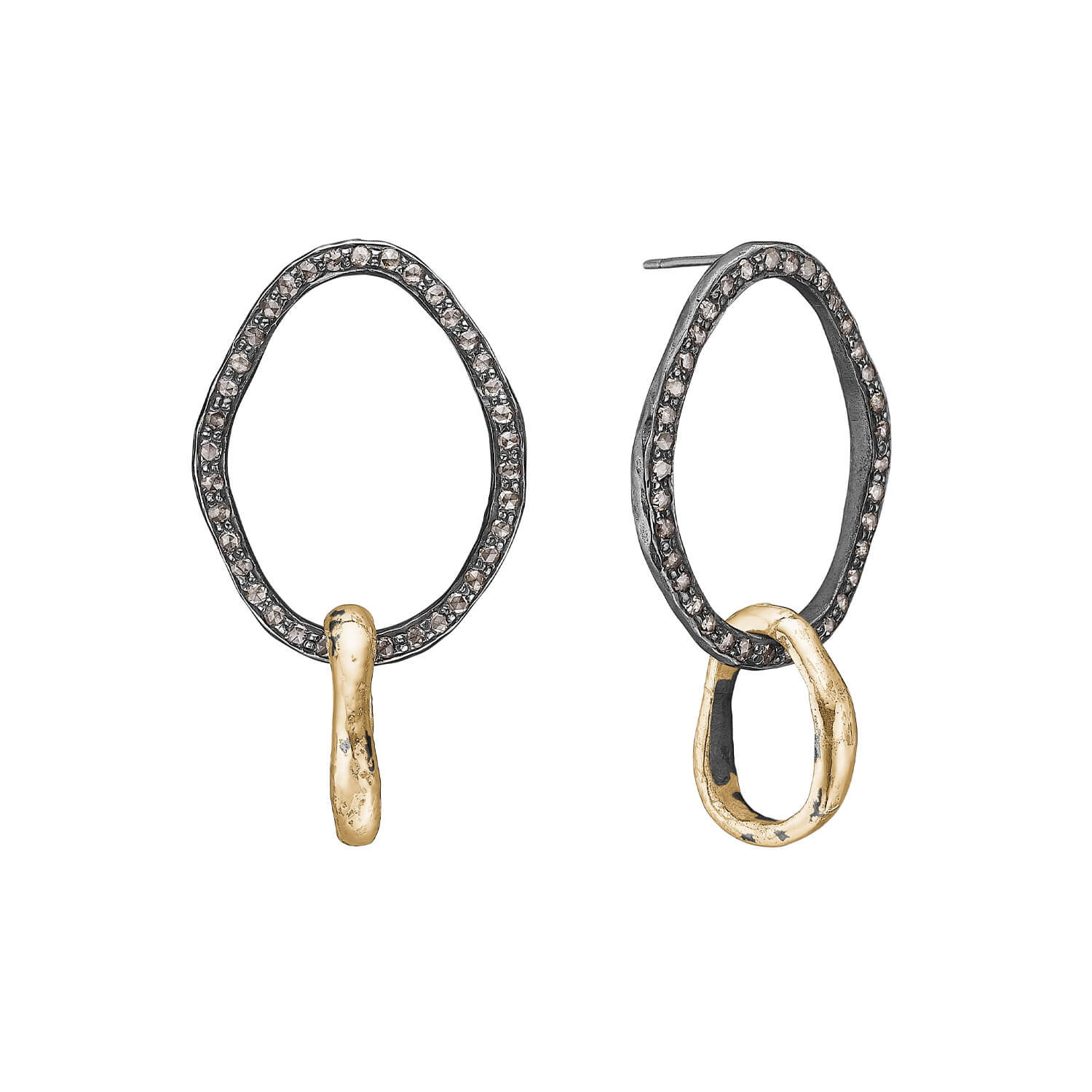 Onassis Pavé Duo Ørestikkere, fra ByBirdie