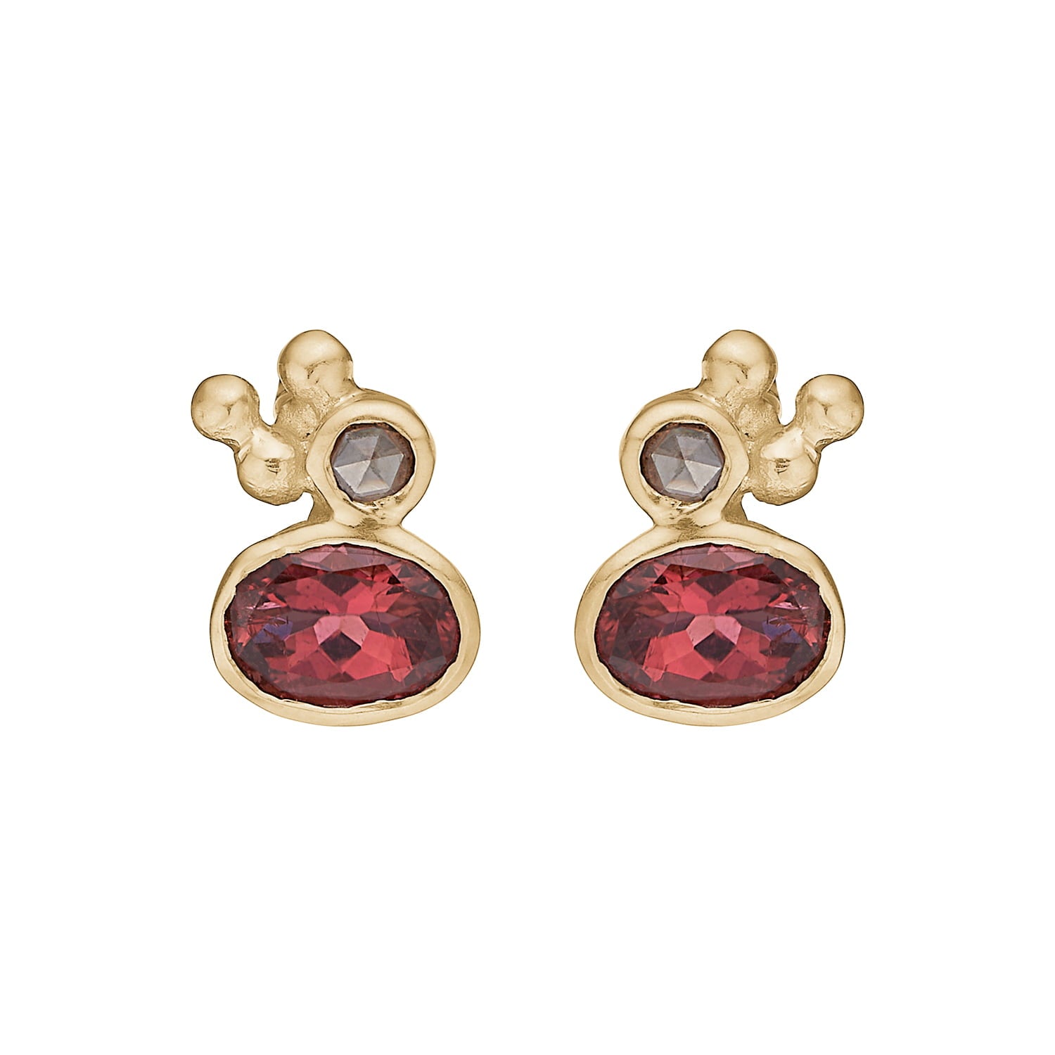 Zenith Red Tourmaline Ørestikkere, fra ByBirdie