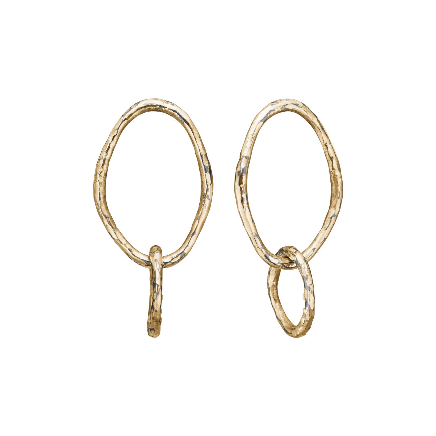 Onassis Duo Golden Plain Ørestikkere, fra ByBirdie