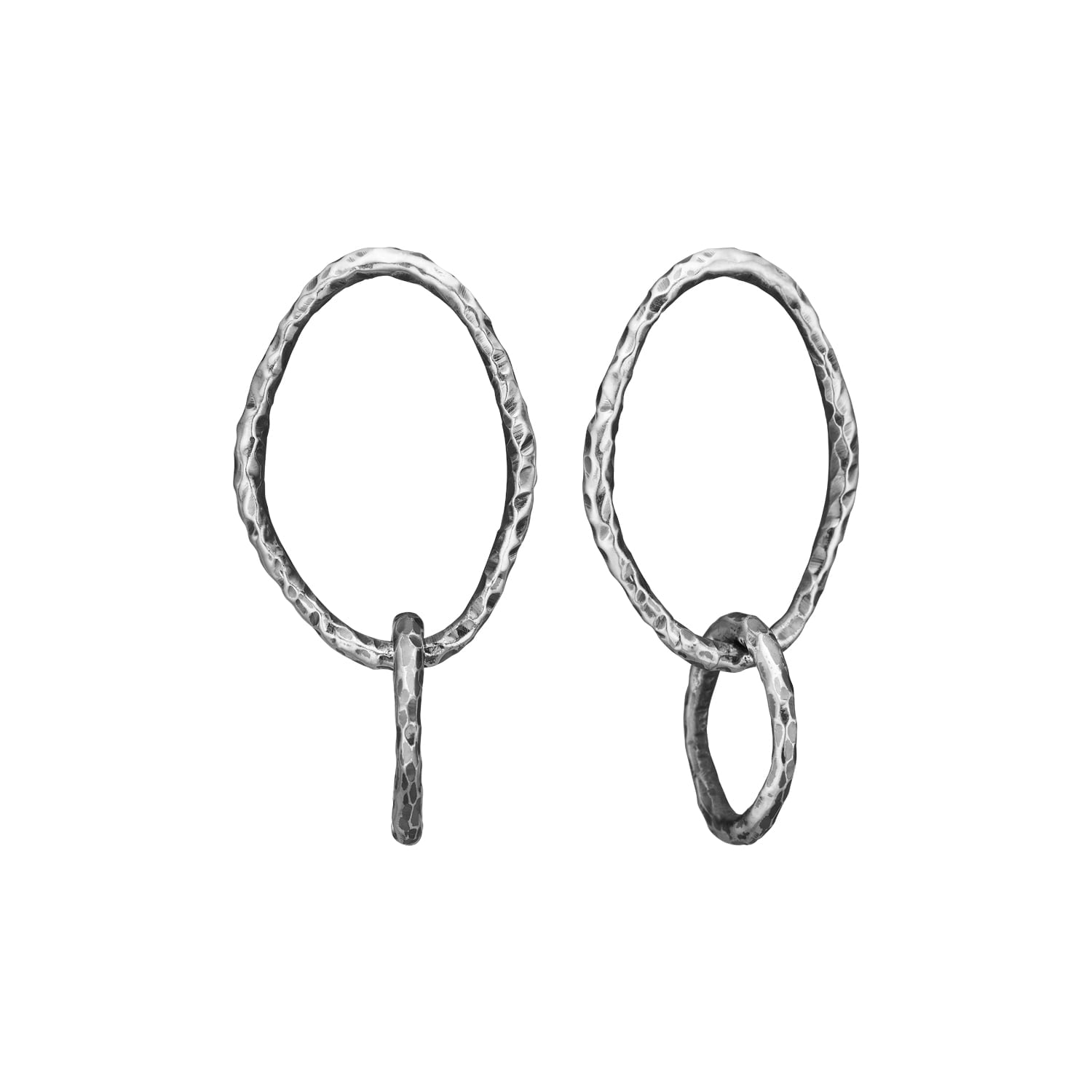 Onassis Duo Silver Plain Ørestikkere – Smykke i sølv fra ByBirdie – Varenr. '50811524