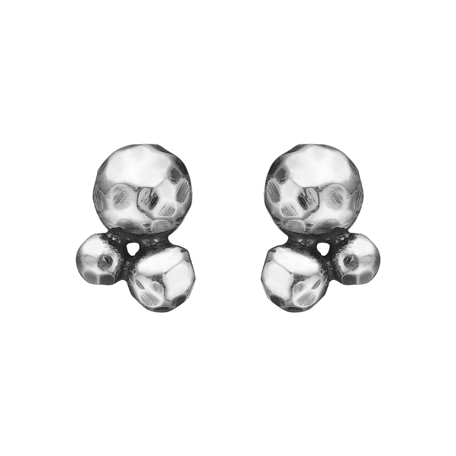 Rose Buds Silver Cluster Ørestikkere, fra ByBirdie