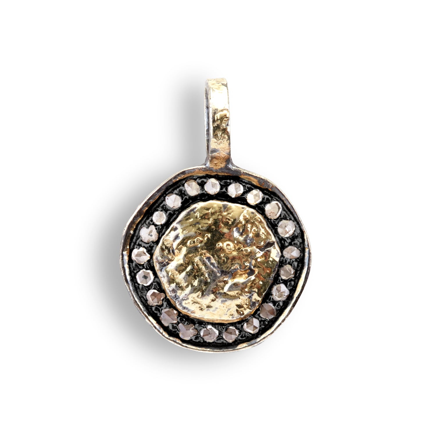 Freja Coin Vedhæng, i gold; sterling-silver, fra ByBirdie