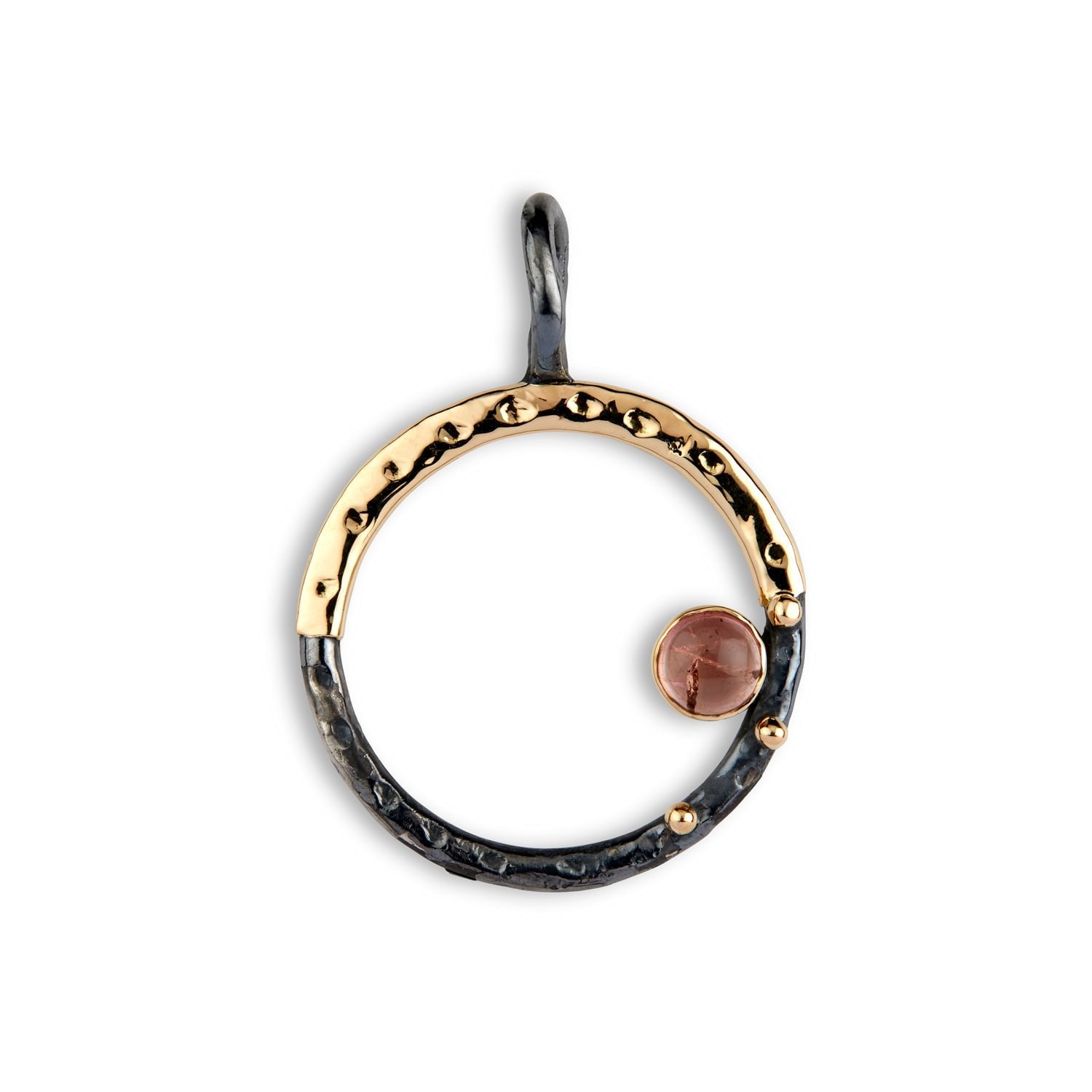 Victoria Rød Tourmalin Vedhæng, i gold; sterling-silver, fra ByBirdie