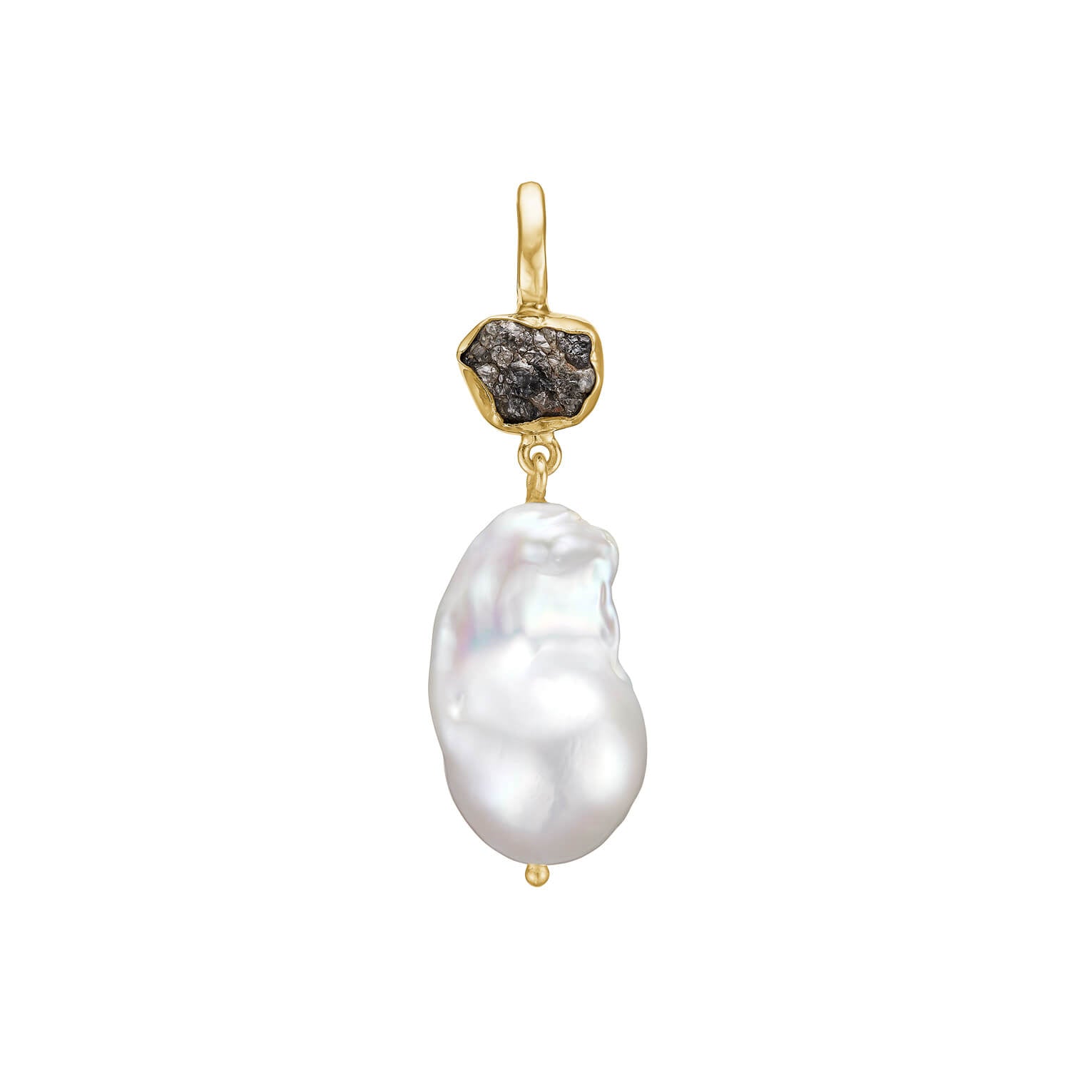 Ponte Baroque Perle Vedhæng, i gold; diamond, til unisex; female, fra ByBirdie