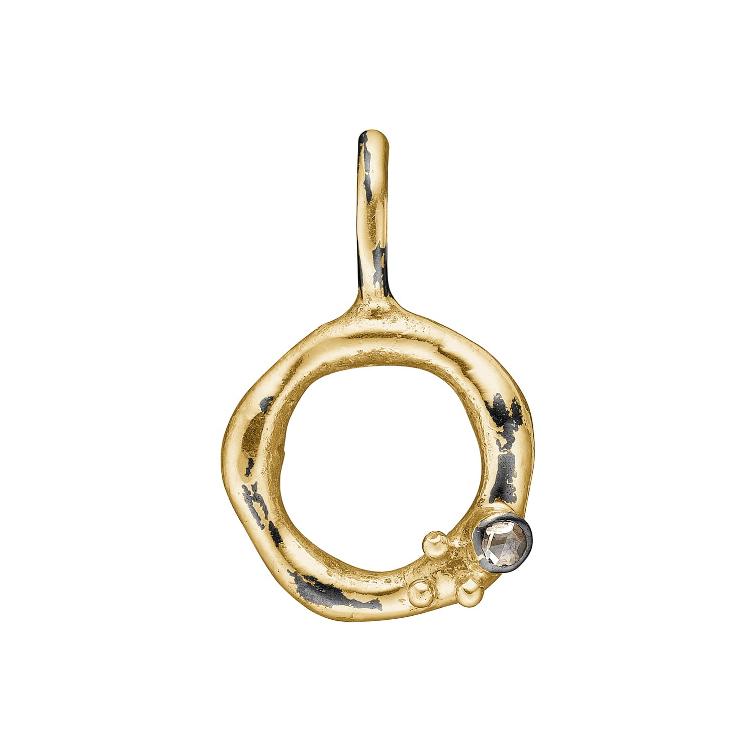 Sacra Tiny Golden Vedhæng, i gold; sterling-silver; diamond, til unisex; female, fra ByBirdie