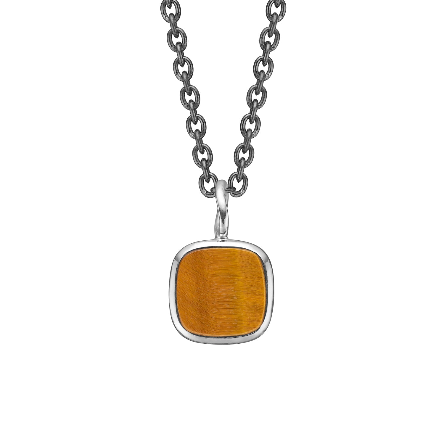 Nordkraft Tiger's Eye Vedhæng, i silver, til unisex; male; female, fra ByBirdie