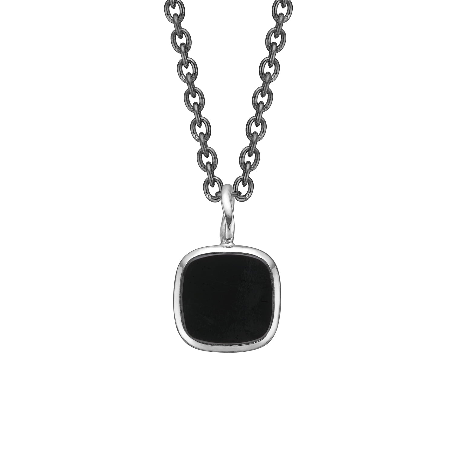 Nordkraft Black Onyx Vedhæng, i sterling-silver, til unisex; male; female, fra ByBirdie