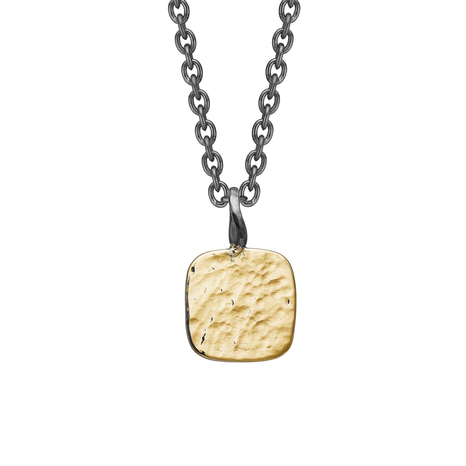 Nordkraft Hammered Gold Vedhæng, i gold; silver, til unisex; male; female, fra ByBirdie
