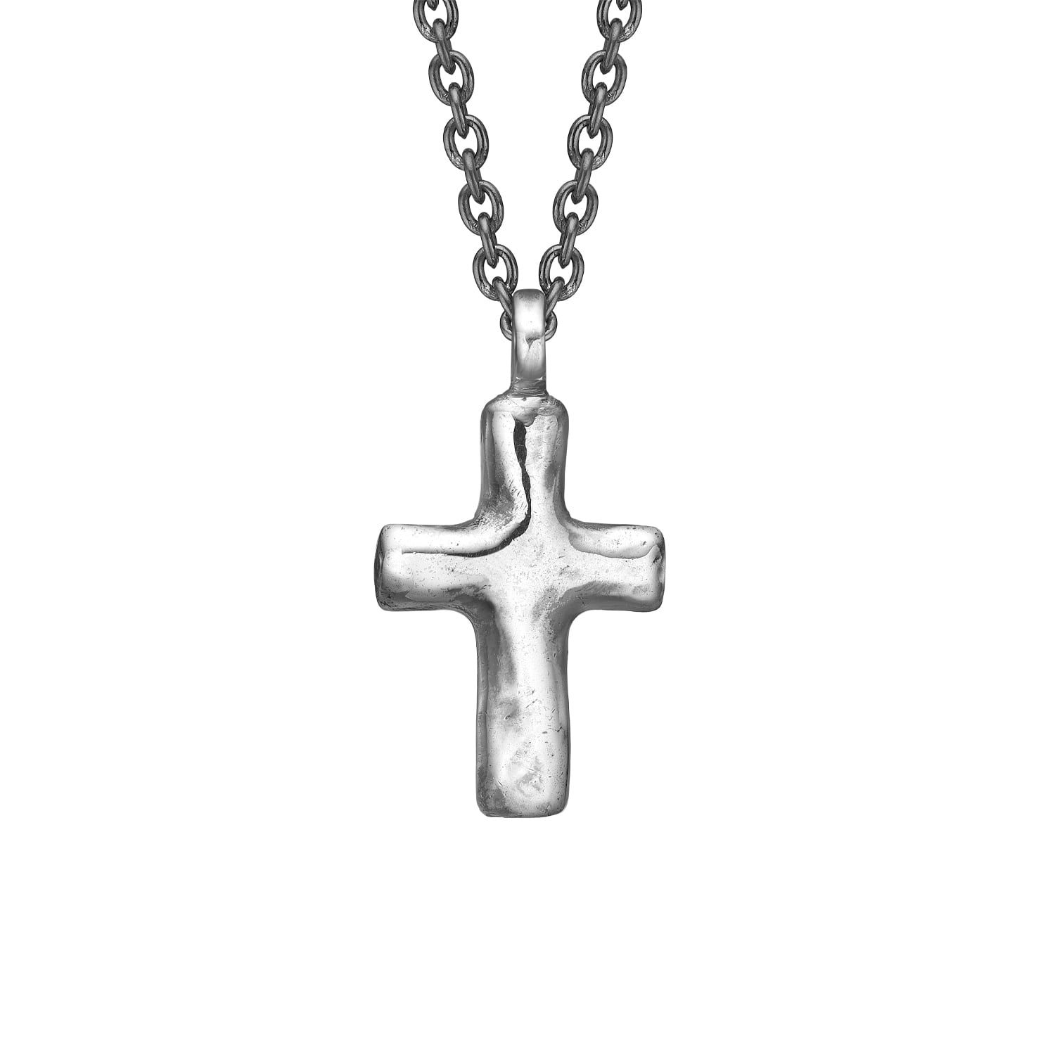 Cross Silver Vedhæng, i silver, til unisex; male; female, fra ByBirdie