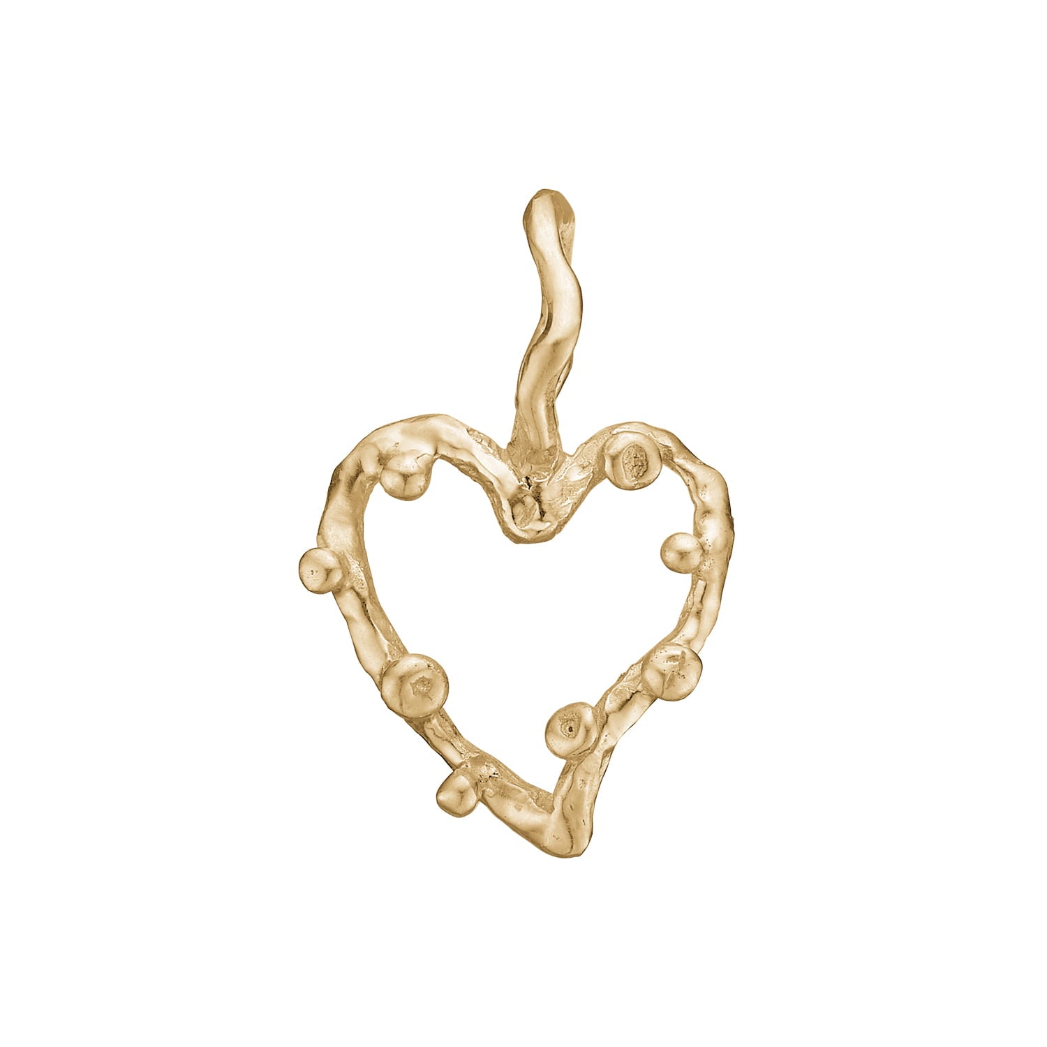 Zenith Open Heart Vedhæng, i gold, til female, fra ByBirdie