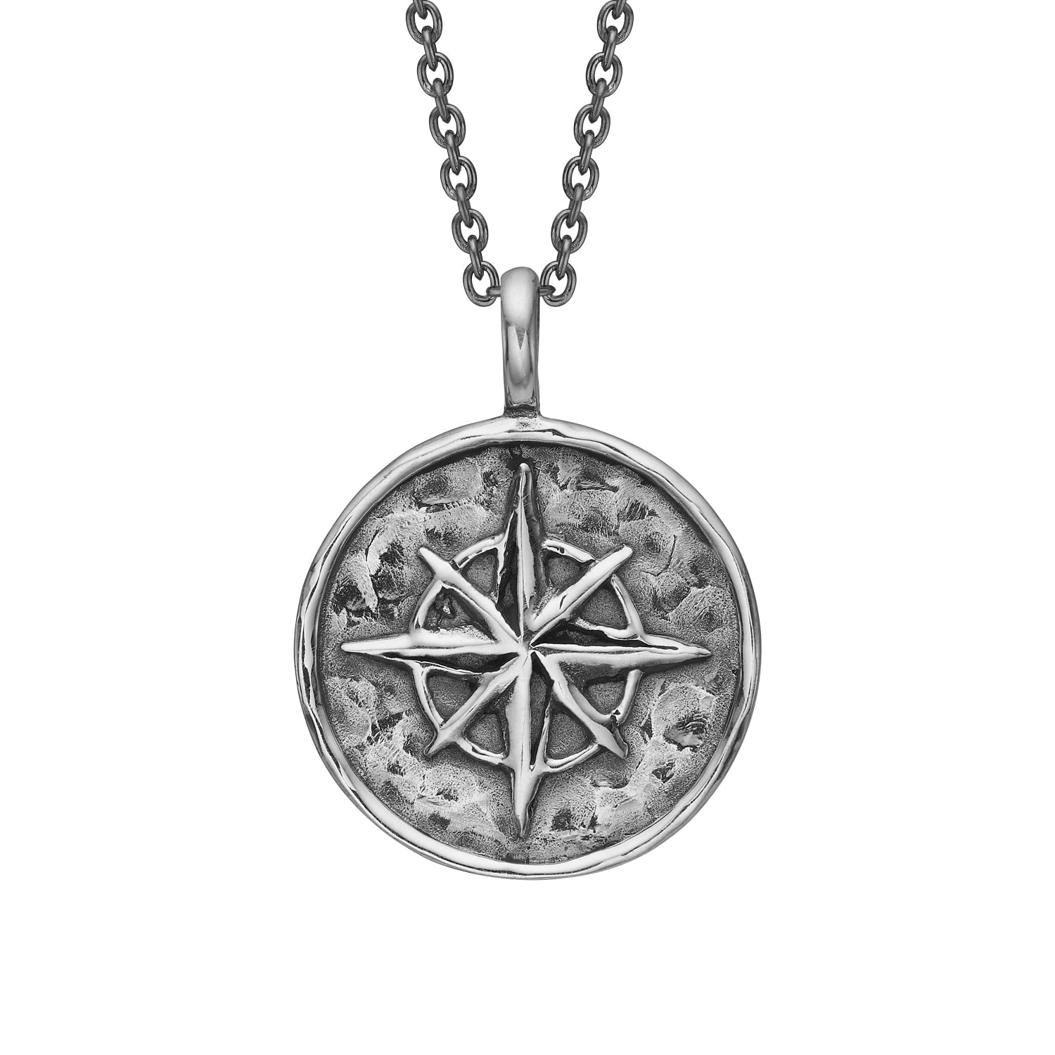 Shackleton Kompas Vedhæng, i silver, til male; unisex, fra ByBirdie
