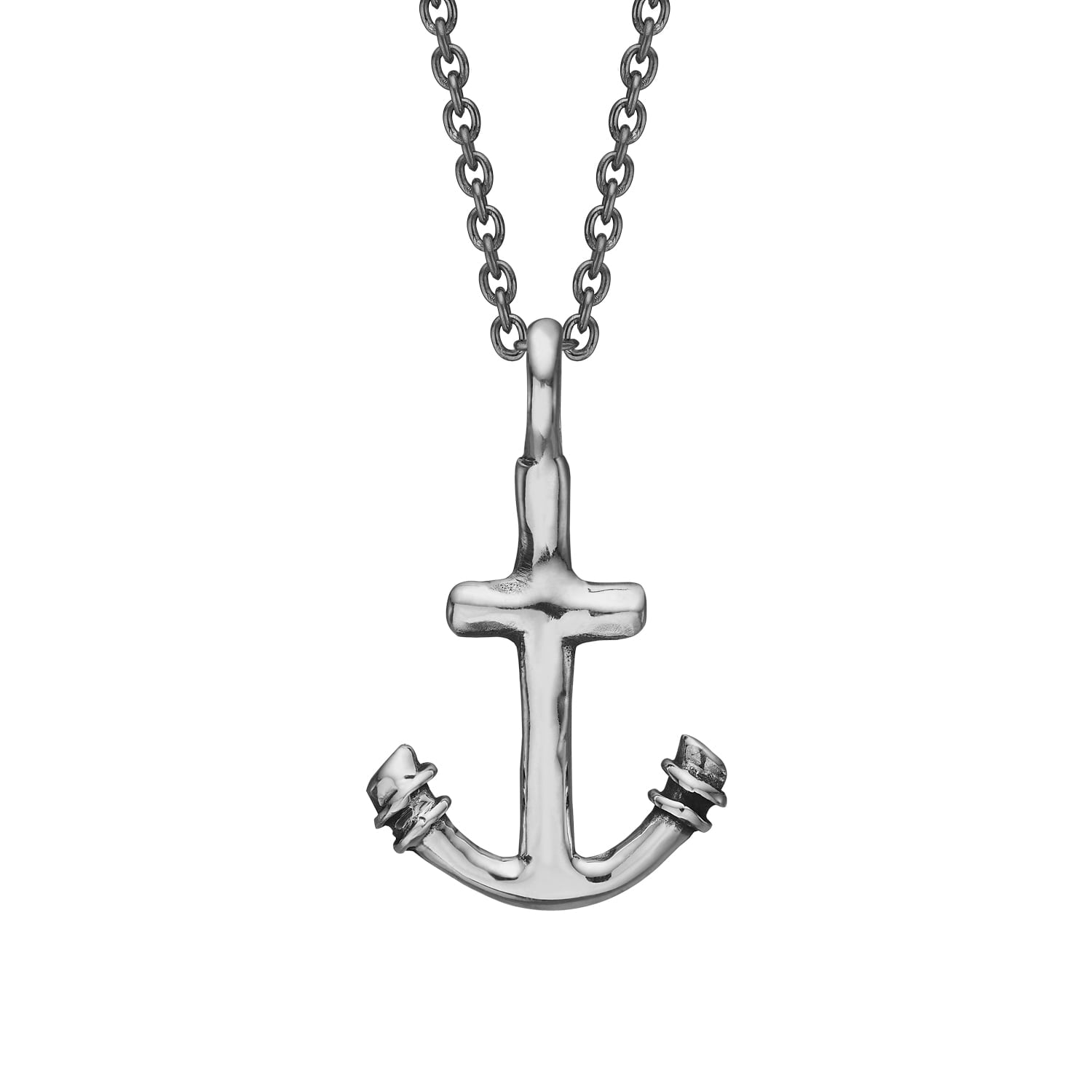 Middleton Silver Anker Vedhæng, i silver, til unisex; male, fra ByBirdie