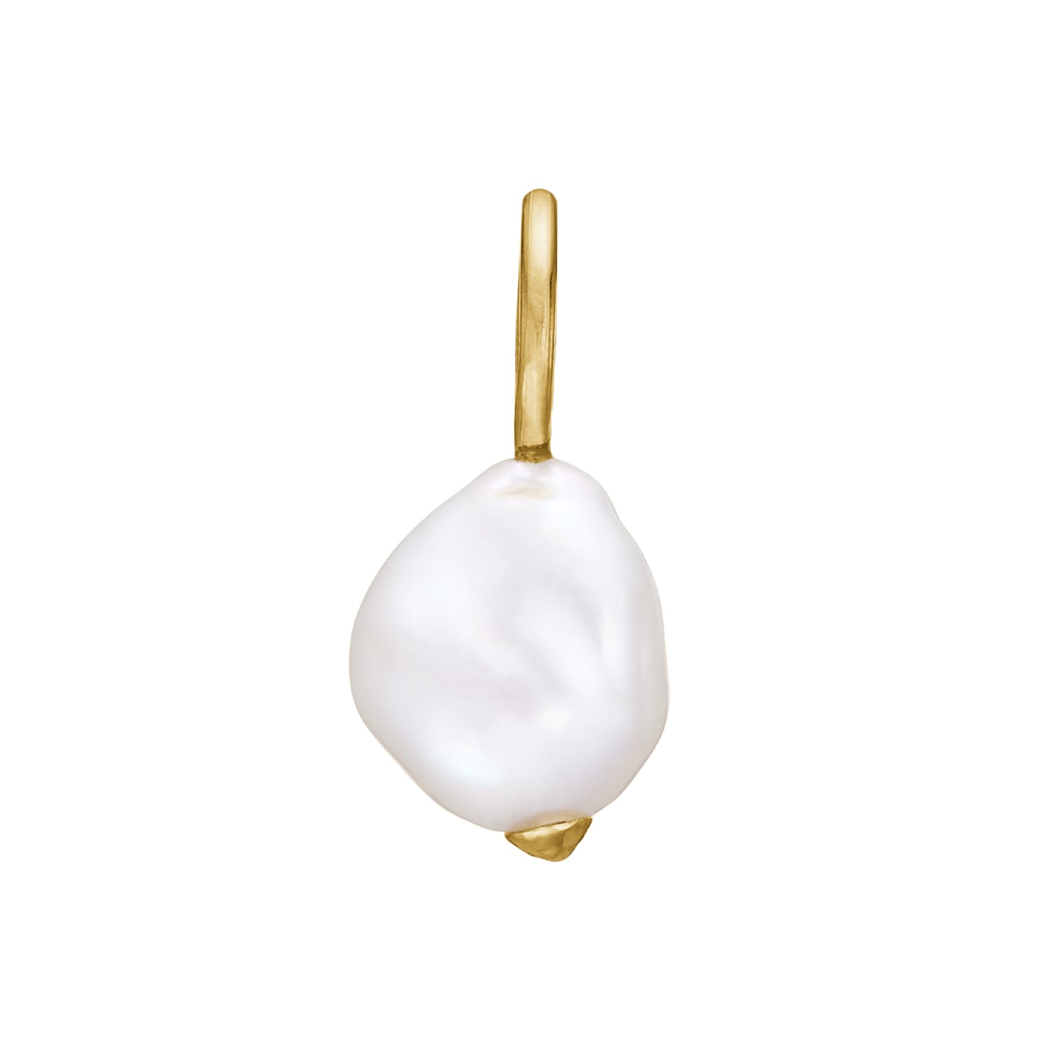 Zenith White Keshi Vedhæng, til female, fra ByBirdie