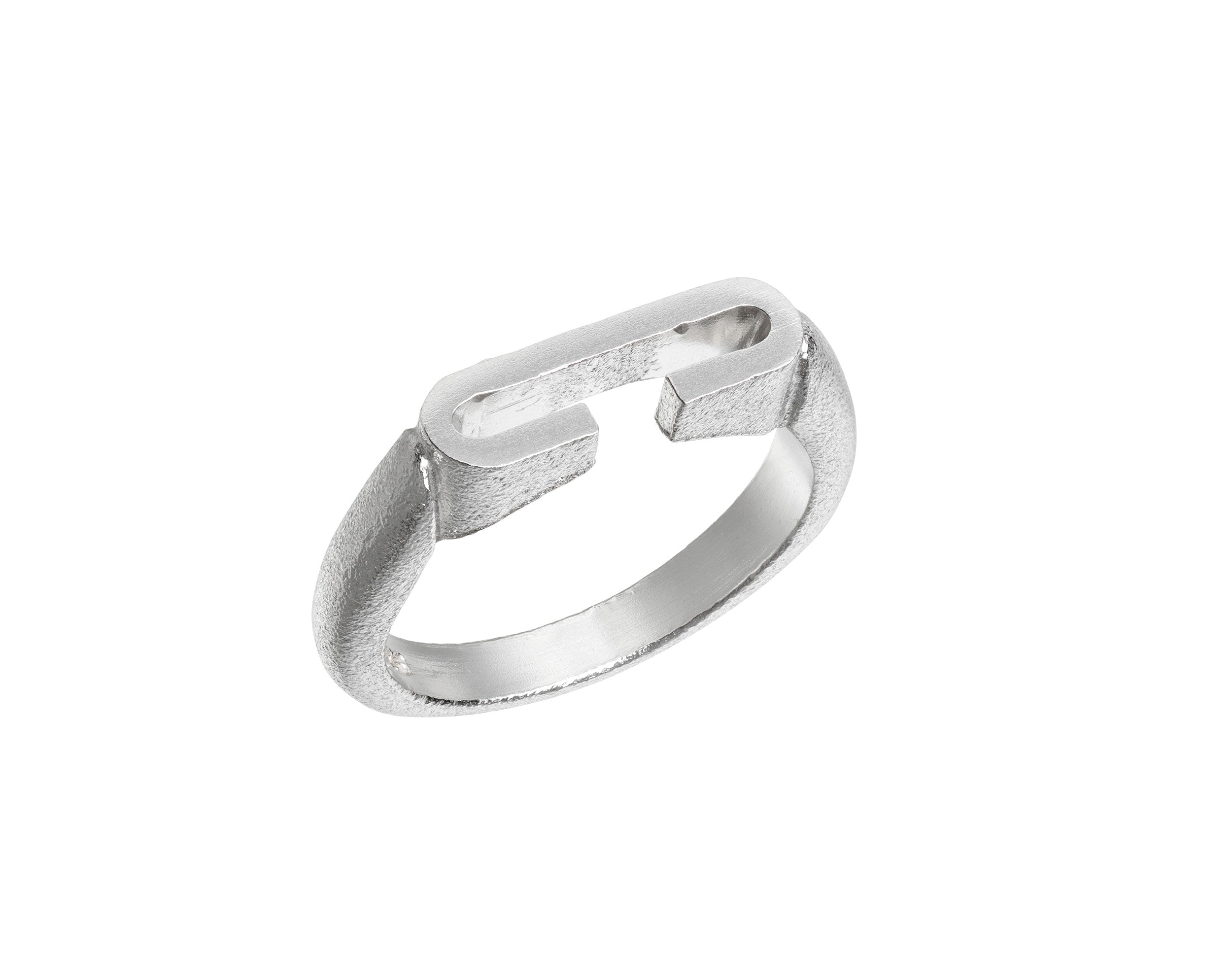 Heiring Initials C Ring i forgyldt sølv – ring i forgyldt 925 sterlingsølv fra Heiring