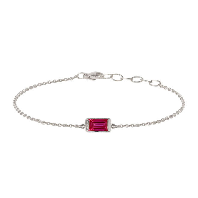 Heiring Square Armbånd Pink Topas, fra Heiring