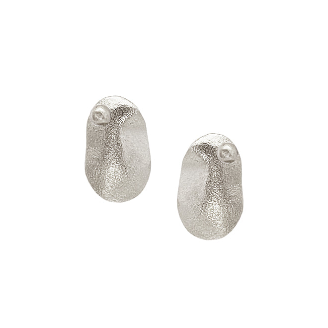 Heiring NORIA Earring XL with silverbead - Rhod., fra Heiring