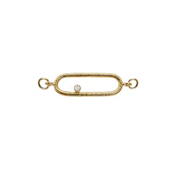 Heiring Elipse med 0,02 ct Top til Armring i sølv – armring i 925 sterlingsølv med diamantdetalje fra Heiring