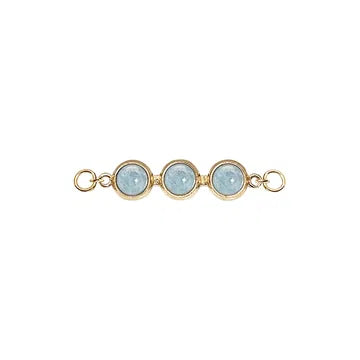Heiring Koulé Aquamarine Top til Armring i forgyldt sølv – armring i forgyldt 925 sterlingsølv med akvamarin fra Heiring