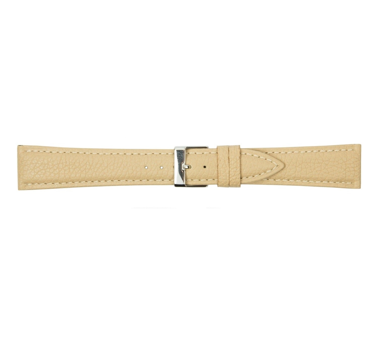 Condor Urrem i beige nappa med syning føres i 12-22mm, fra Romenta