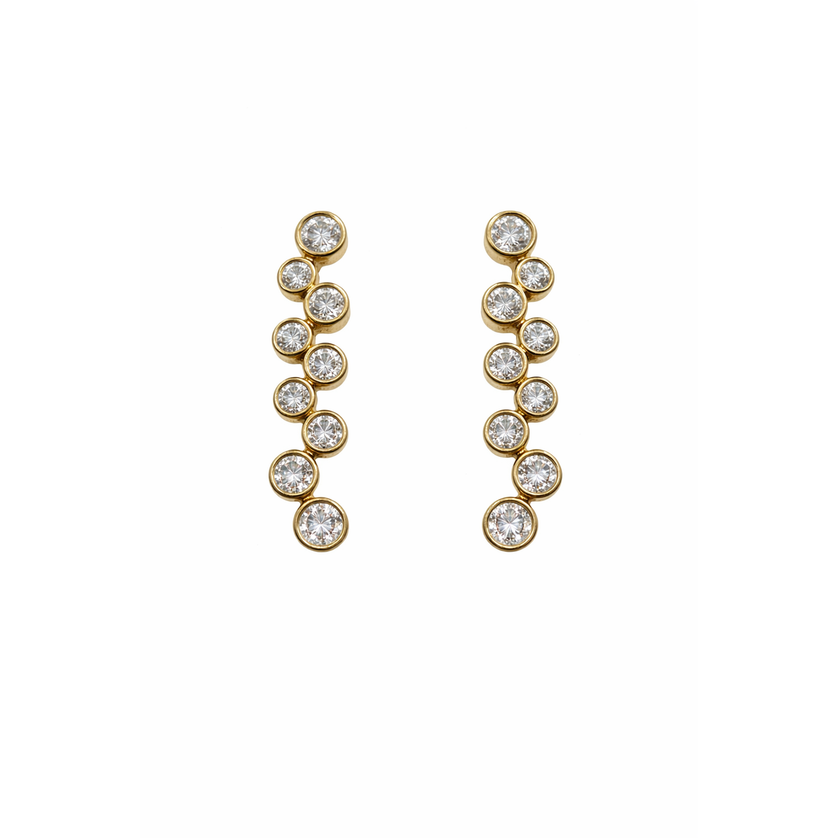 L&G Ørestikker 14 karat DOTS bevægelige 0,29 carat WSI