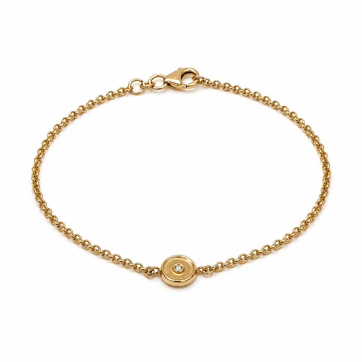 Lene Visholm armbånd M. Diamant 14KT.