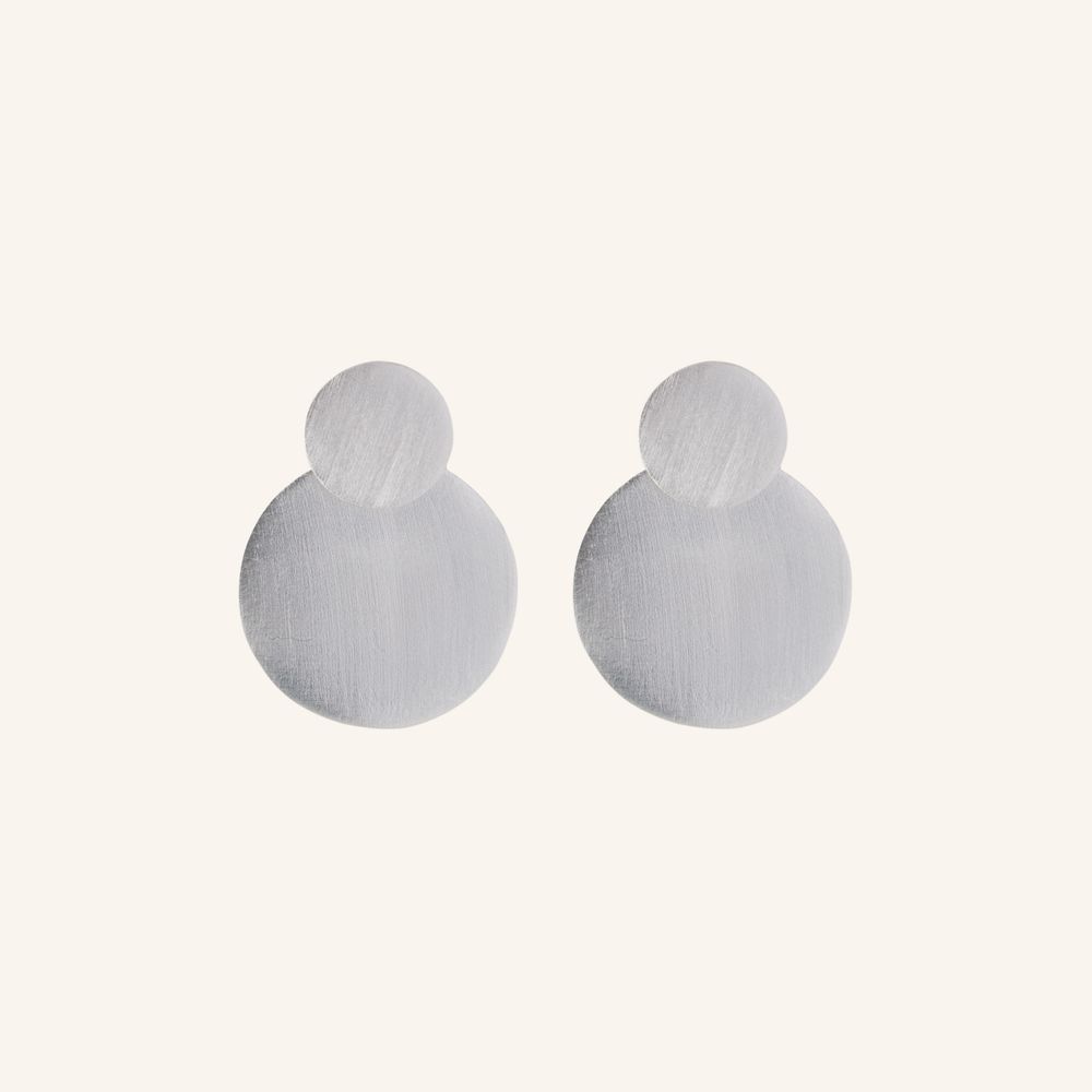 Pernille Corydon - Double Coin Earrings, fra Pernille Corydon