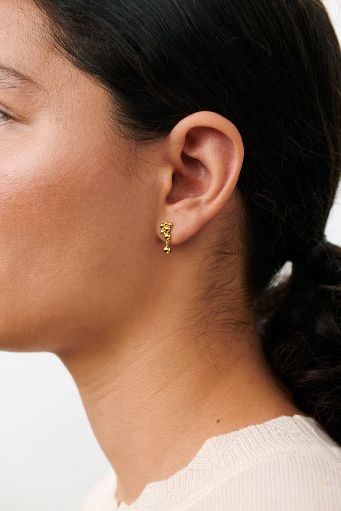 Pernille Corydon Pebble Earrings Forgyldt
