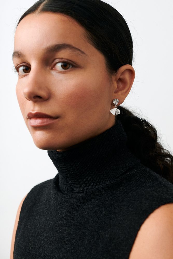 Pernille Corydon Autumn Leaf Earrings Forgyldt