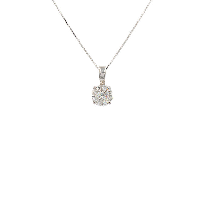 L&G Vedhæng 14 kt hvidguld diamant 704021 foto 1