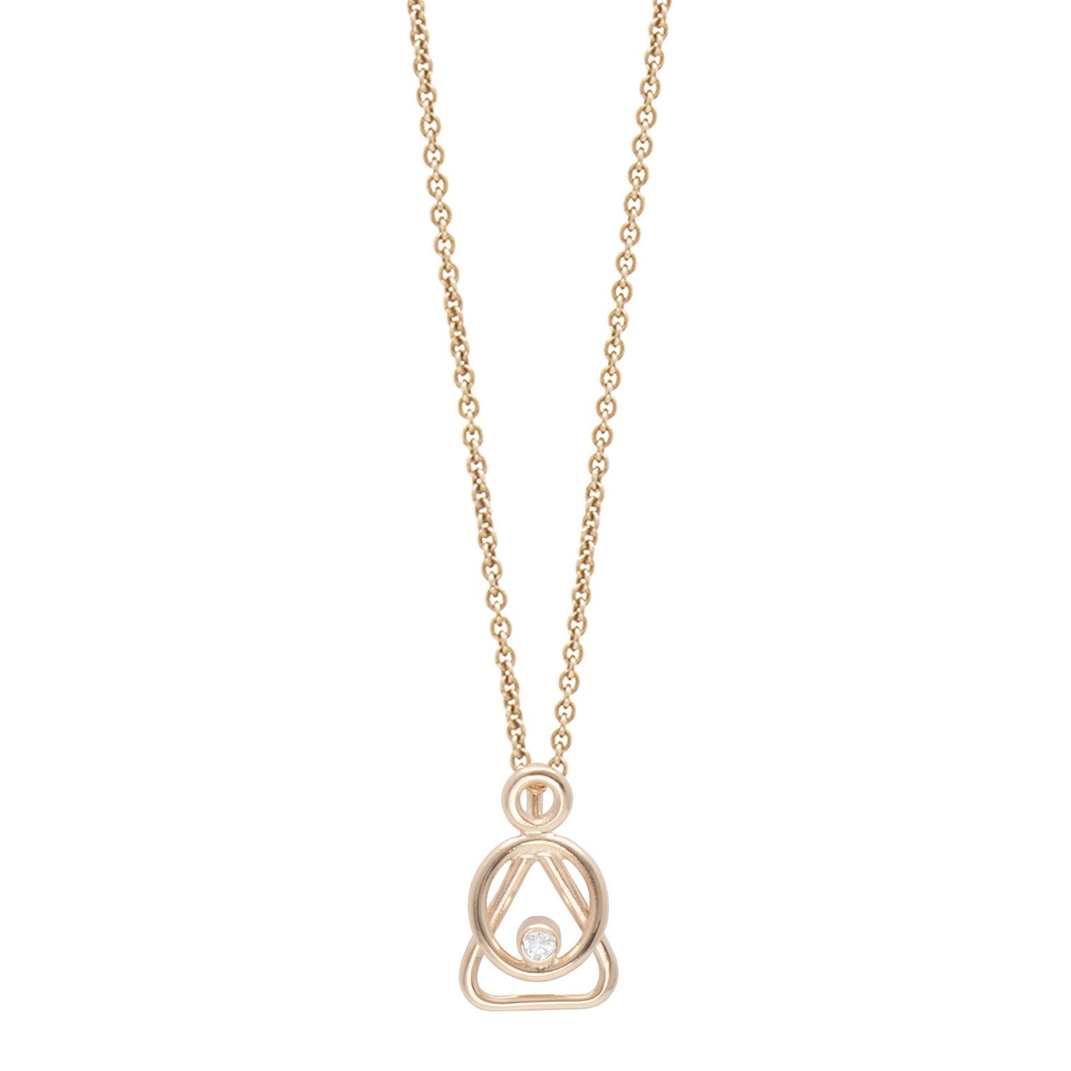 Heiring Mor og barn vedhæng guld m/0,05W/Vs diamant, fra Heiring