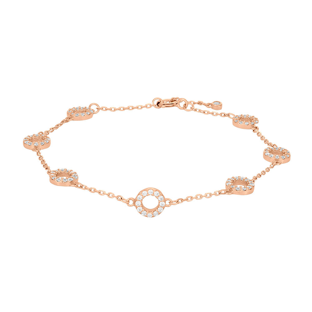 Rosaforgyldt sølv armbånd ANNANOR 6mm, fra Joanli Nor